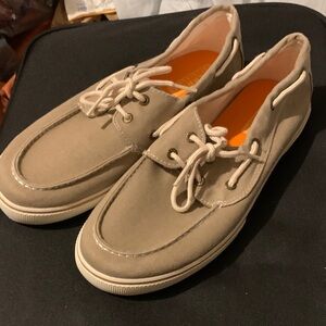 Sperry Men's Tan Canvas Boat Shoes
